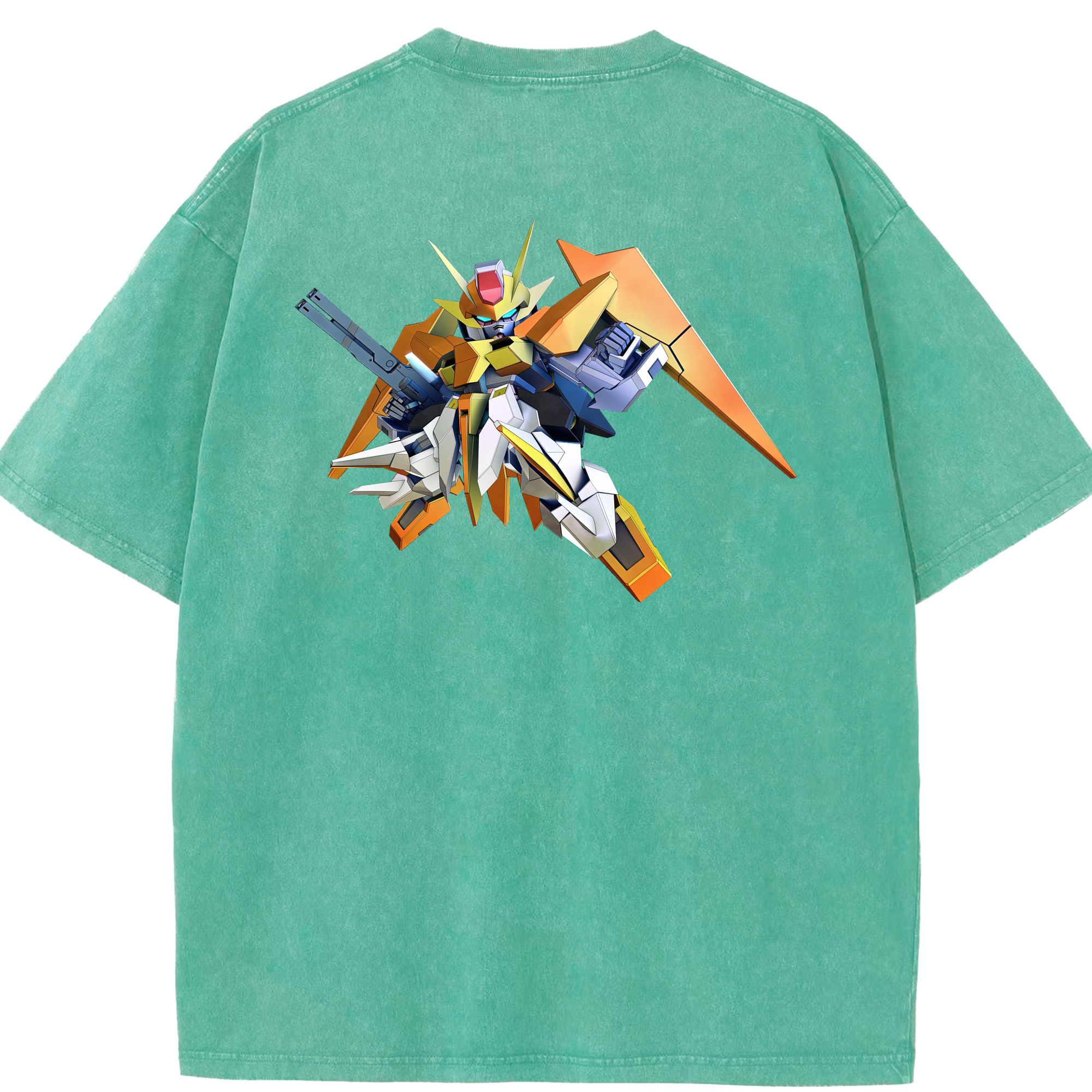 （画像用） 機動戦士ガンダム Mobile Suit Gundam 綿100% ヴィンテージ風 半袖Tシャツ（背面プリント）